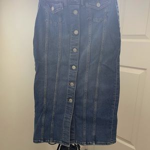 GAP long denim skirt